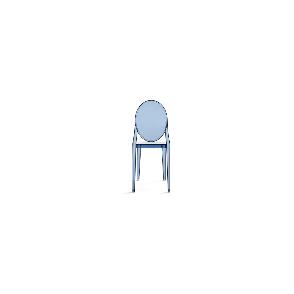 Kartell Victoria Ghost Chair, Set of 2, Dust Blue