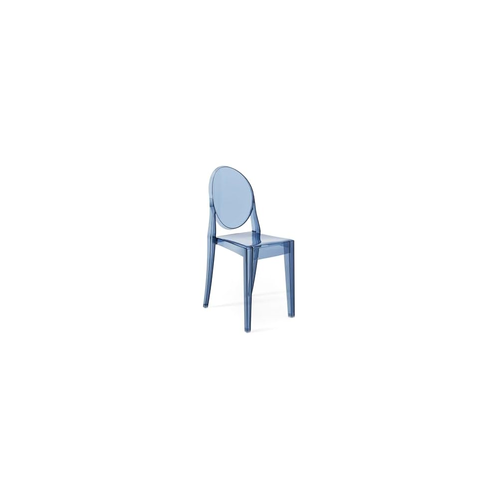 Kartell Victoria Ghost Chair, Set of 2, Dust Blue
