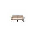 Container Furniture Direct Sora 78" Modern Convertible Sofa Bed - Reclining 2-Seater to Full Sleeper w/Linen Upholstery - Space Saving Sofa Bed with Wooden Legs (78" L x 35" W x 35" H), Beige