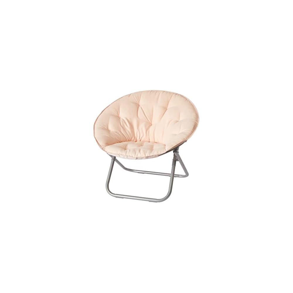Urban Lifestyle Micromink Saucer Chair, Peach