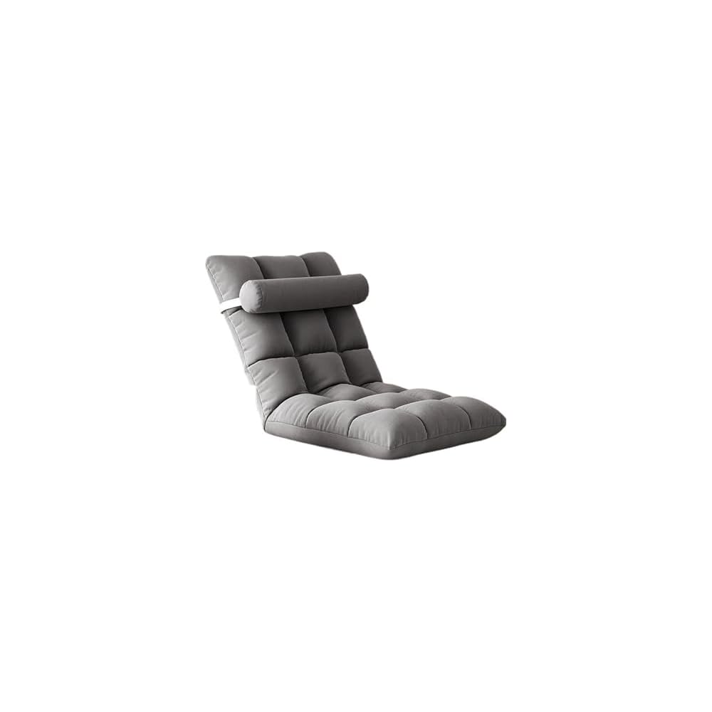 Lazy Person Sofa Net Red Seat Can Lie and Sleep Window Cushion Dormitory Bedroom Folding Bed On The Backrest Chair(Light Yellow)