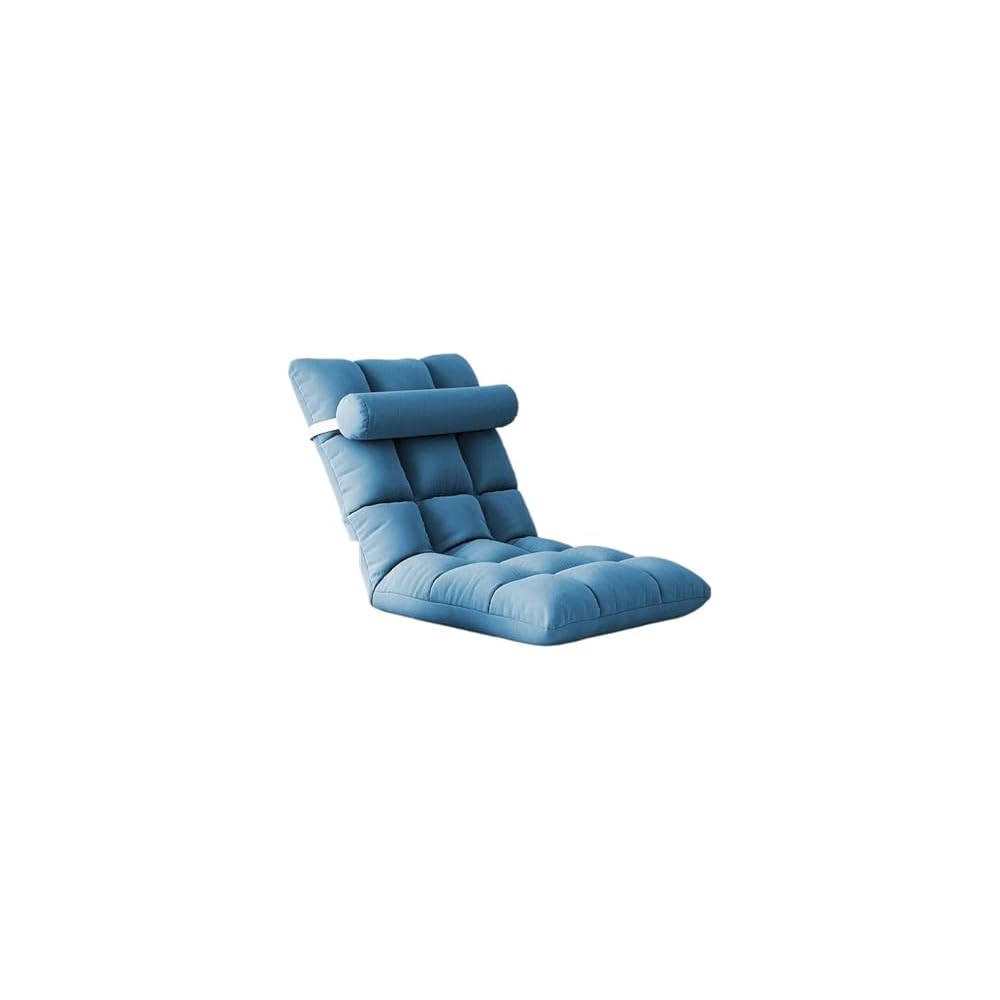 Lazy Person Sofa Net Red Seat Can Lie and Sleep Window Cushion Dormitory Bedroom Folding Bed On The Backrest Chair(Light Yellow)