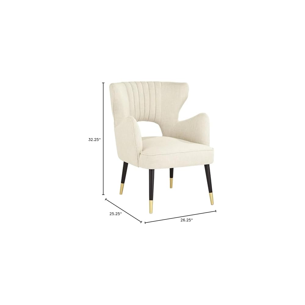 55 Downing Street Kara 26 1/4" Wide Oatmeal Fabric Modern Armchair