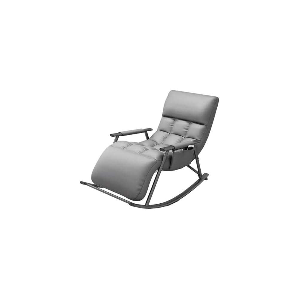 LSLYTQ Mid Century Rocking Chair Bedroom Recliner - Upholstered Padded Seat for Home Living Room, Lounge - Rocking Chair