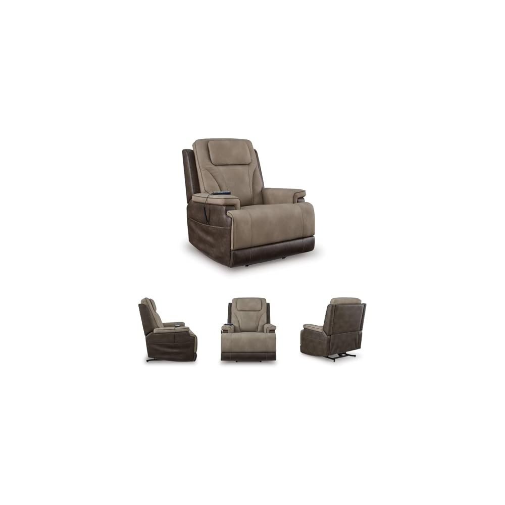 Signature Design by Ashley Power Lift Recliner with Heat and Massage