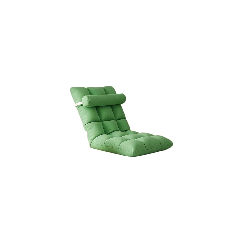Lazy Person Sofa Net Red Seat Can Lie and Sleep Window Cushion Dormitory Bedroom Folding Bed On The Backrest Chair(Light Yellow)