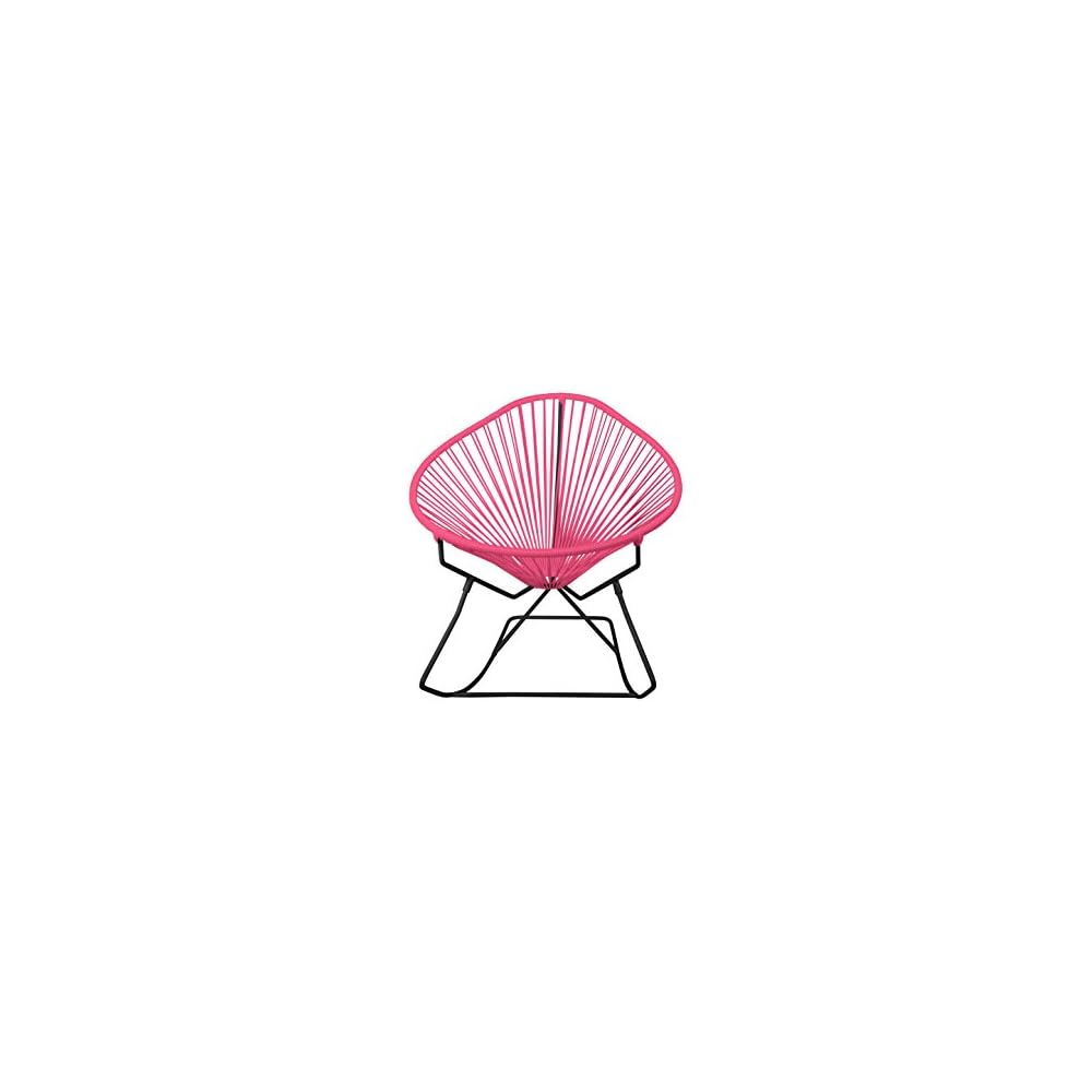 Innit Designs Acapulco Rocker, Grey Weave on White Frame