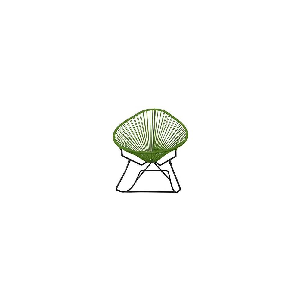 Innit Designs Acapulco Rocker, Grey Weave on White Frame