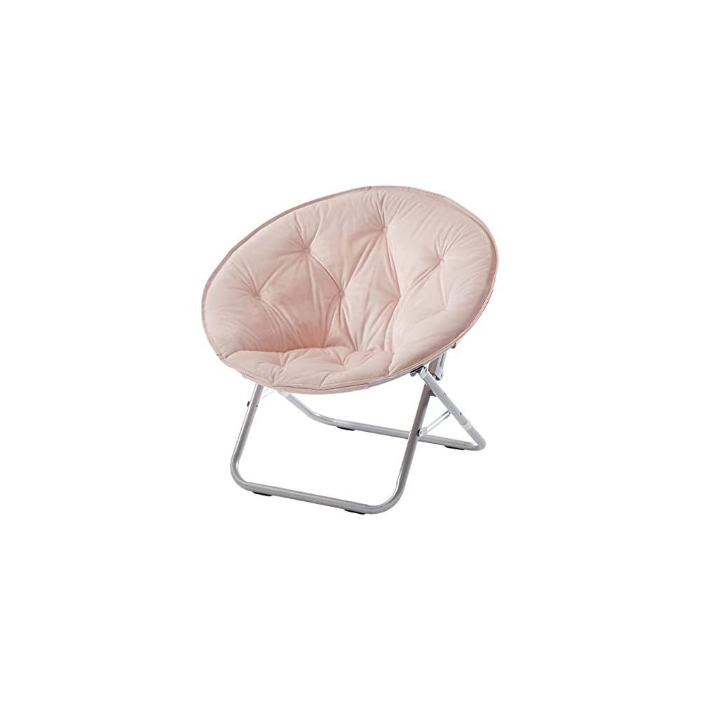 Urban Lifestyle Micromink Saucer Chair, Peach