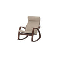 LSLYTQ Indoor Rocking Chair, Rocking, Metal Frame, Mid Century Armchair, Fabric Upholsted Reclin, Multi-Color Options, for Living Room, Bedroom