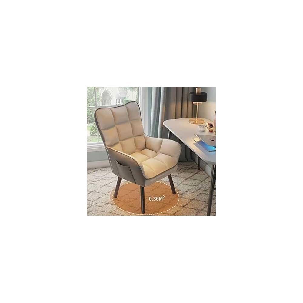 Velvet Accent Chair with Ottoman – Slish Solid Wood Legs – Ideal for Living Room & Bedroom – Comfort & Fur Piece
