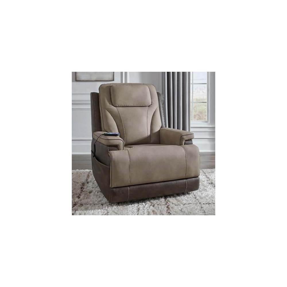 Signature Design by Ashley Power Lift Recliner with Heat and Massage
