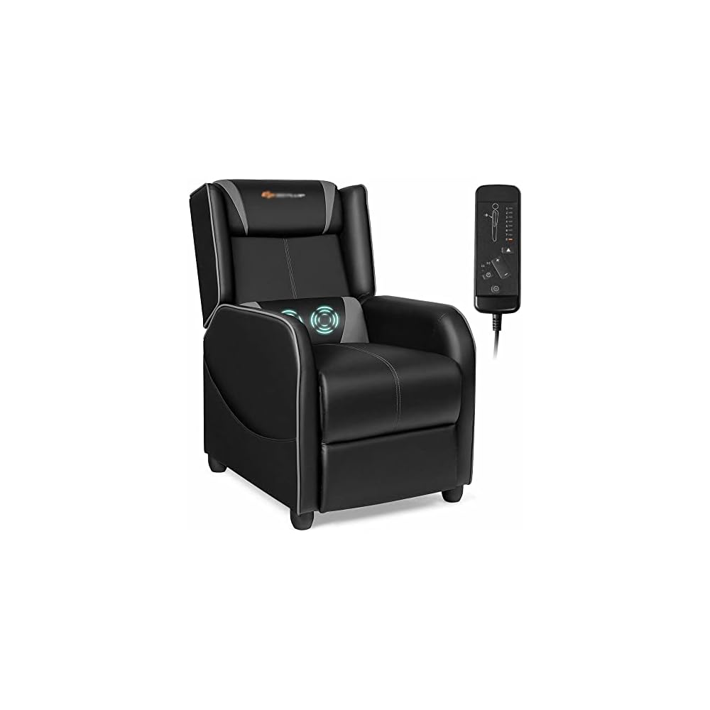 Massage Gaming Recliner Chair Single Living Room Sofa Home Theater Seat(E)