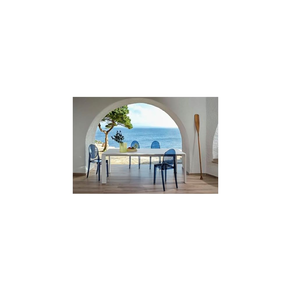 Kartell Victoria Ghost Chair, Set of 2, Dust Blue