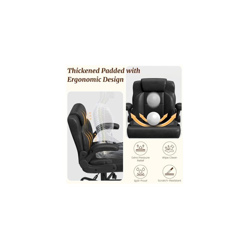 Cross Legged Office Chair with Arms, Wide Cross Chair with Wheels