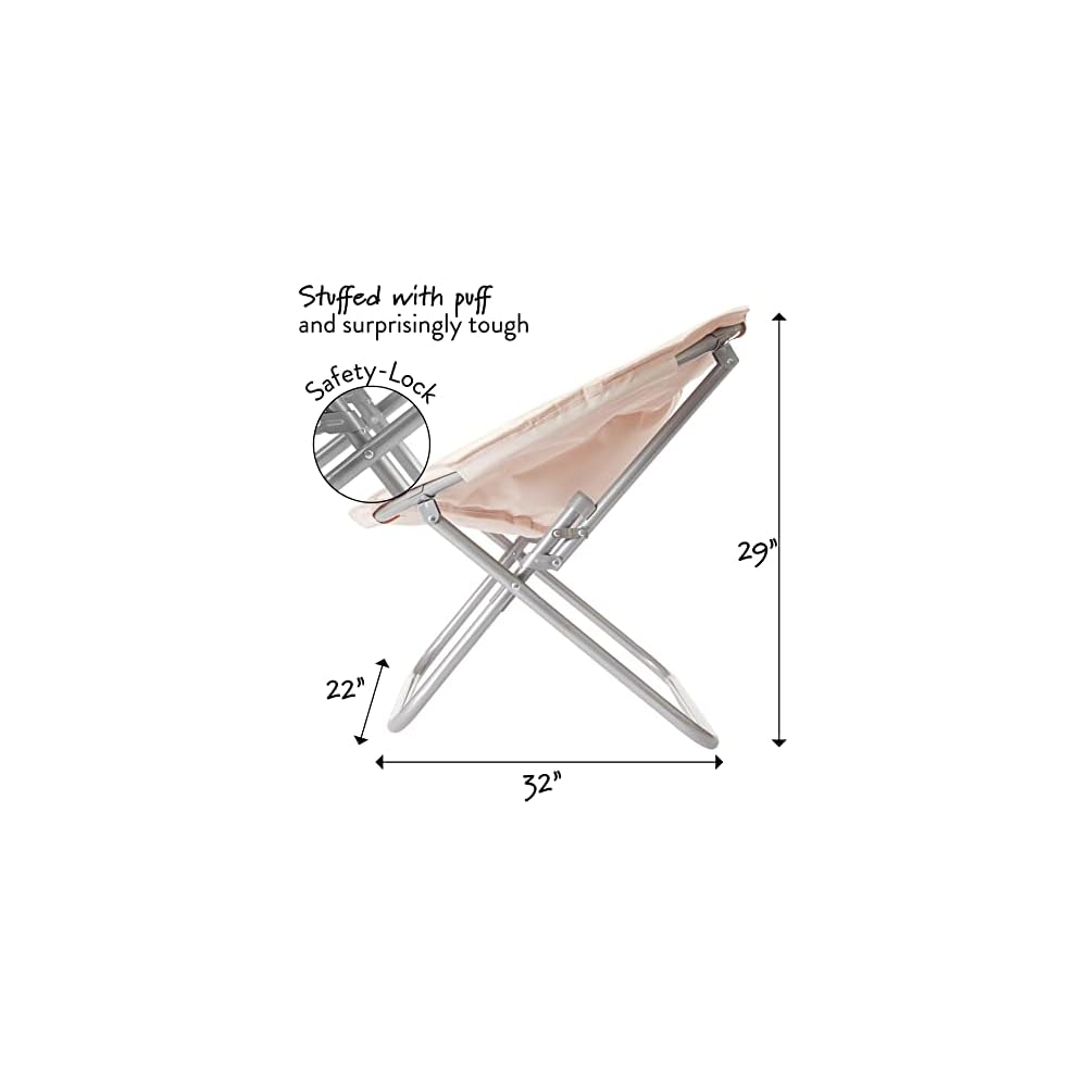 Urban Lifestyle Micromink Saucer Chair, Peach