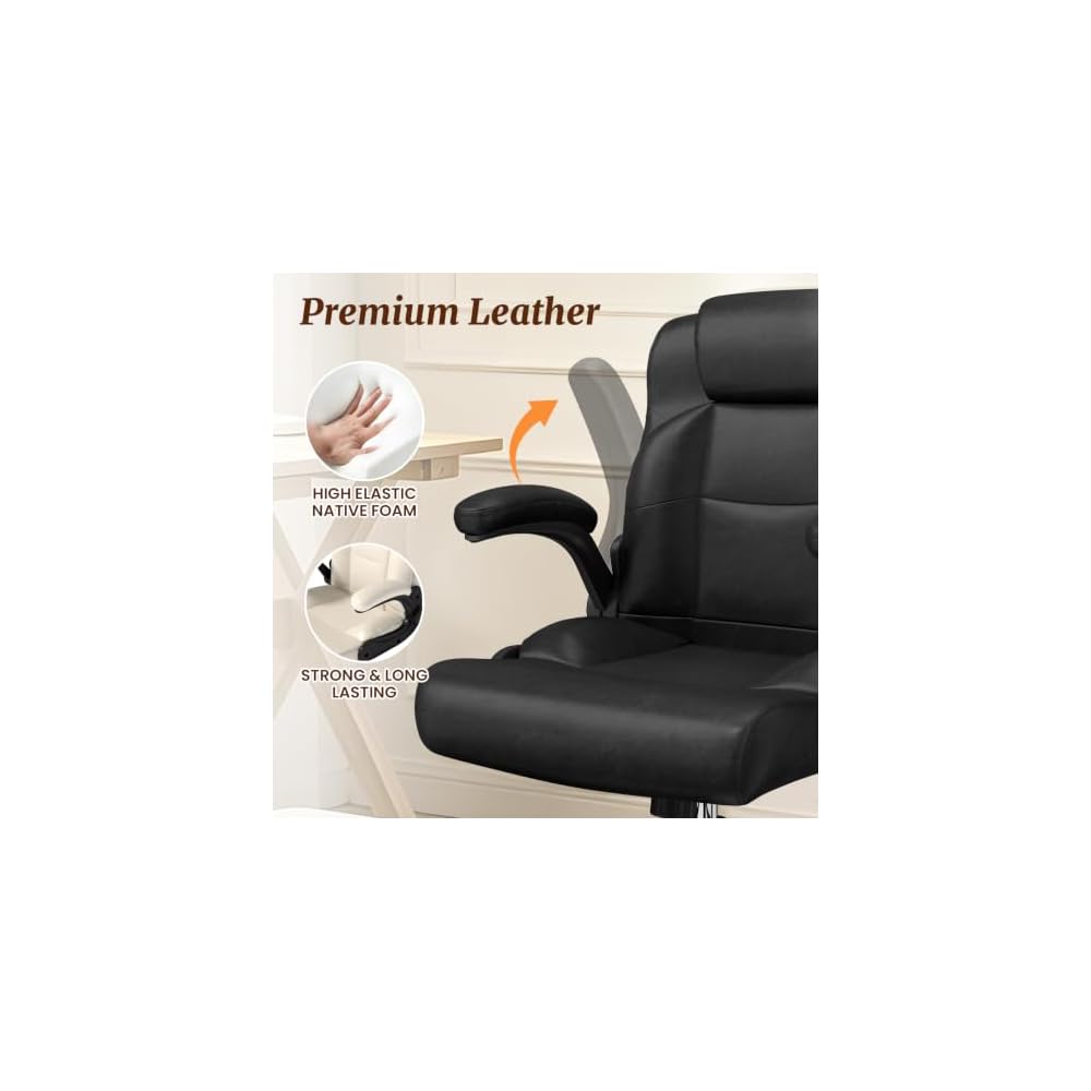 Cross Legged Office Chair with Arms, Wide Cross Chair with Wheels