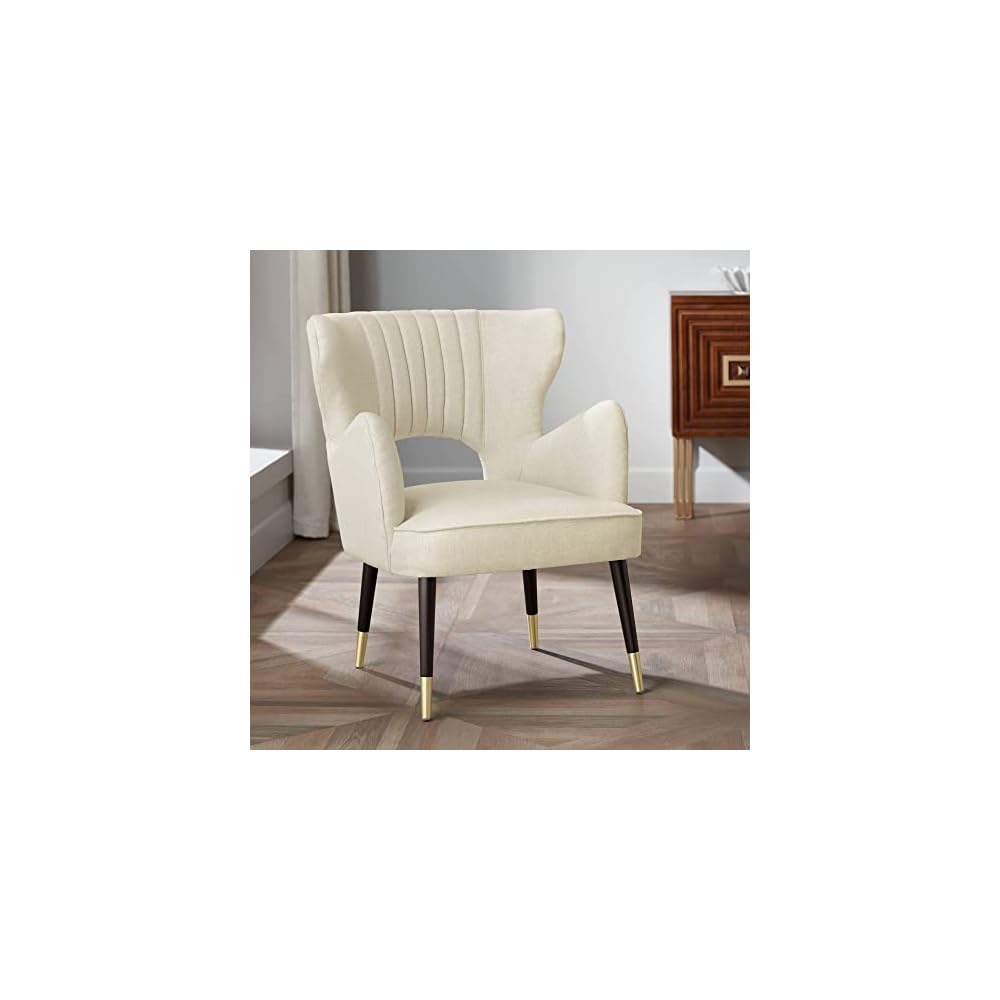 55 Downing Street Kara 26 1/4" Wide Oatmeal Fabric Modern Armchair