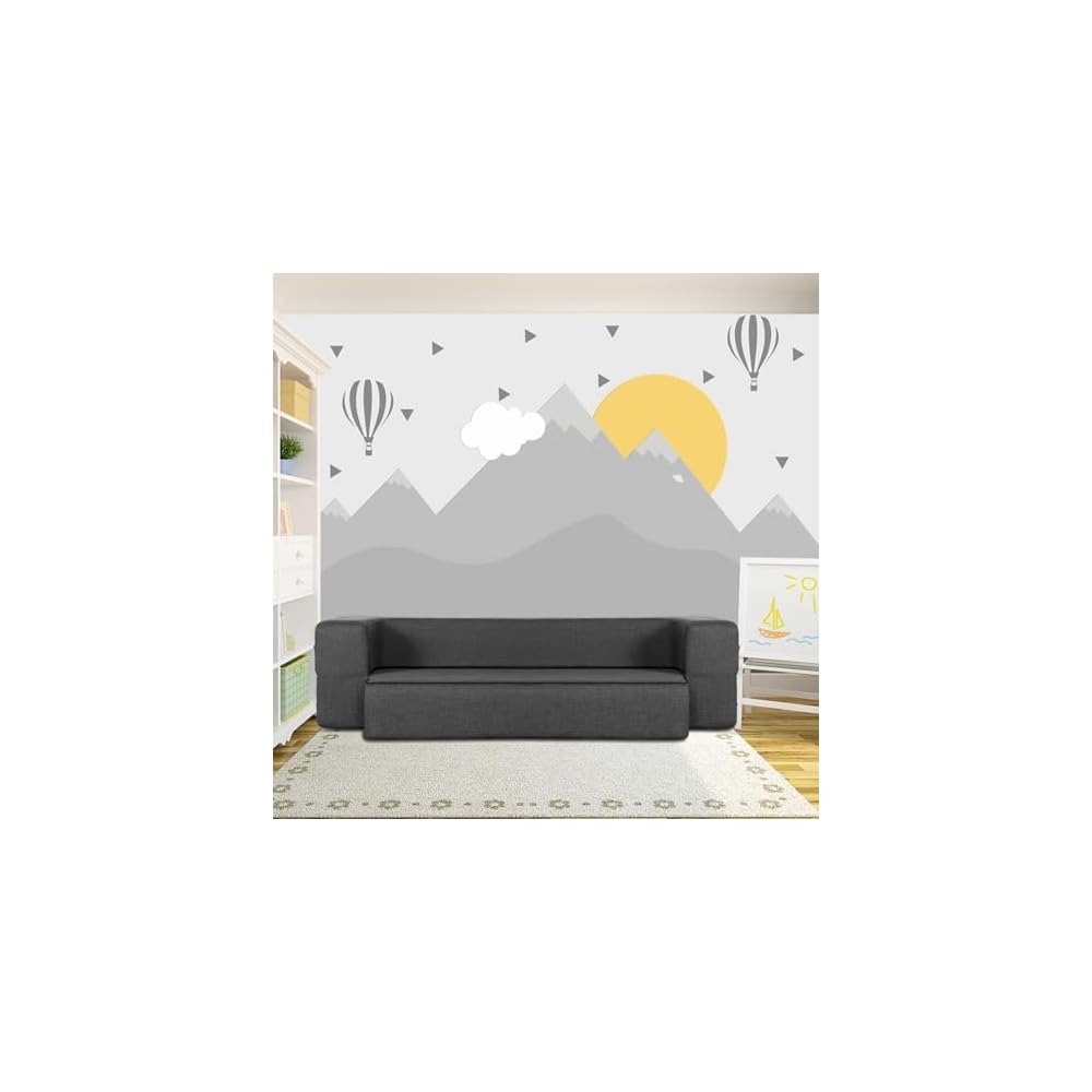 8 Inch Folding Sofa Bed Couch, Memory Foam Convertible Futon Sleeper Chair