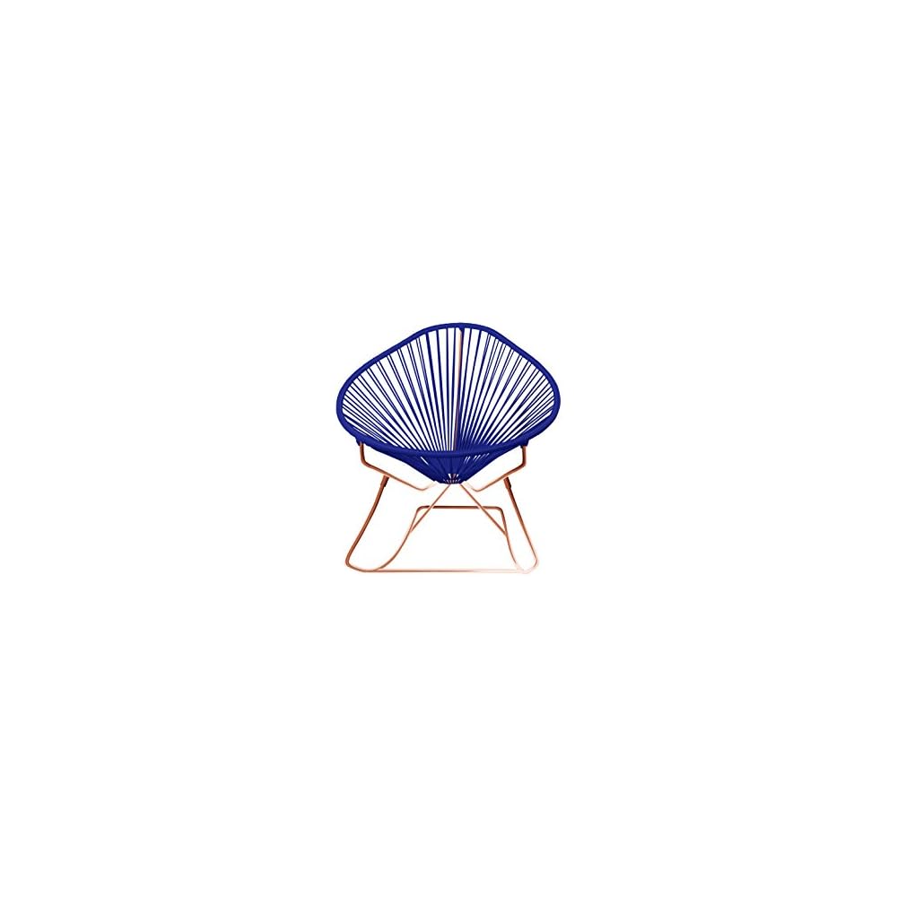 Innit Designs Acapulco Rocker, Grey Weave on White Frame