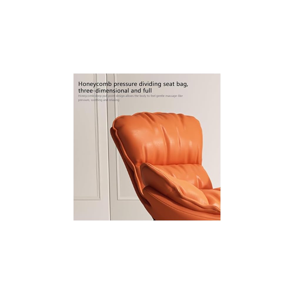 Sofa Rocking Chair Tech Cloth Armchair with Ottoman Mid Century Rocker Recliner,Upholstered Comfy Rocking Chair for Bedroom Living Room(E)