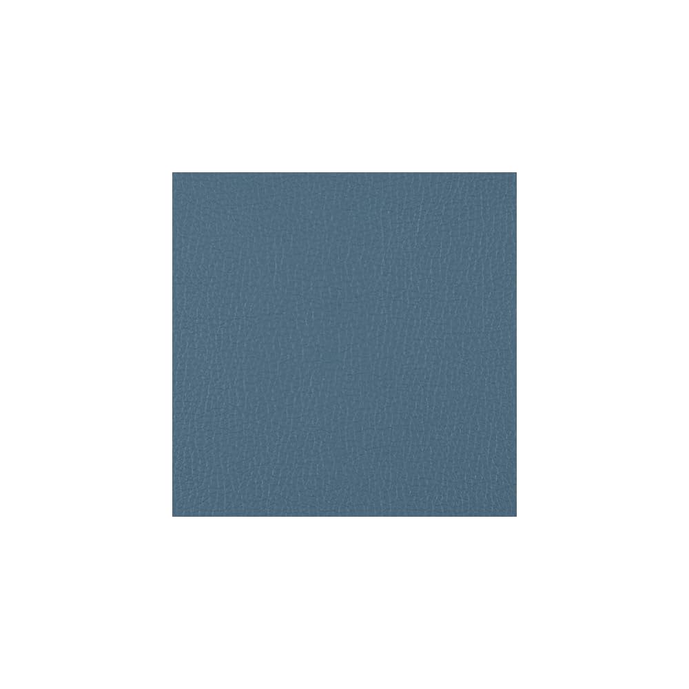 Office Star Pacific Sofa with Padded Box Spring Seats and Silver Finish Legs, Dillon Blue Faux Leather