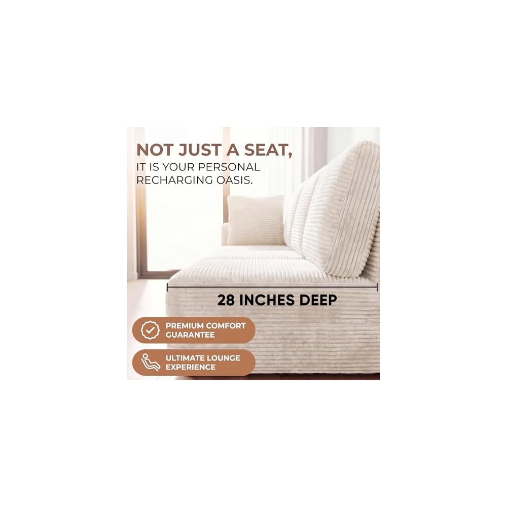Homall Sectional Boneless Couches for Living Room