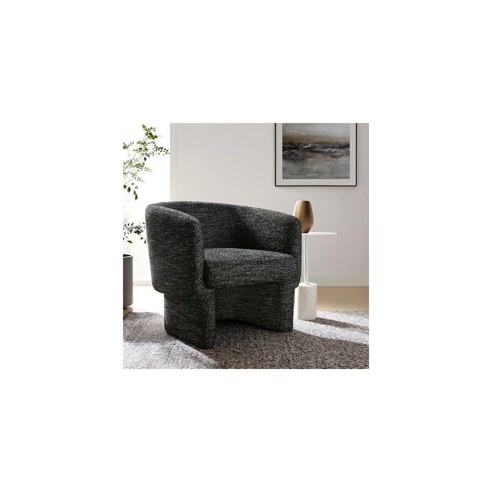 Modway Muse Comfy Barrel Accent Chair in Cork