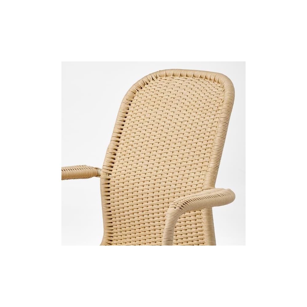 ProTuning STIGBYGEL Swivel chair with armrests, beige/white