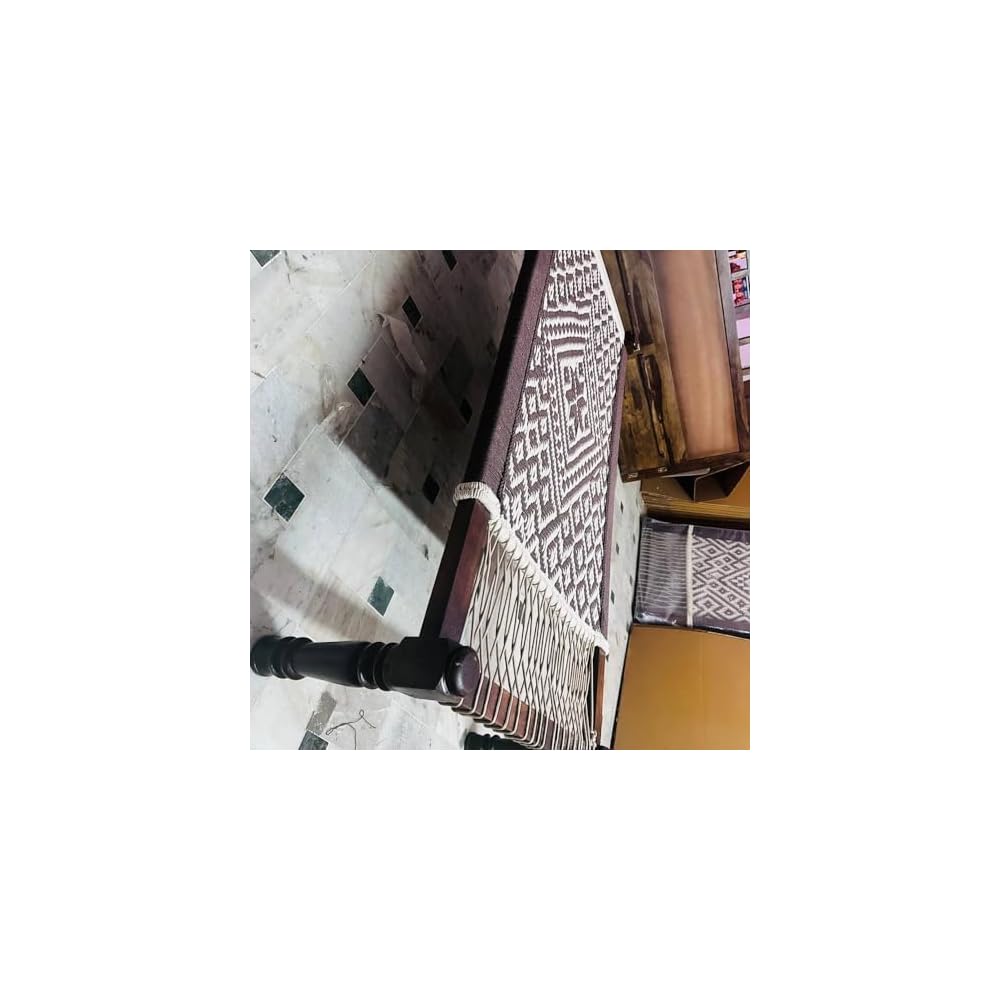 Charpai Day Bed, Traditional Indian Wooden Jute Woven Charpoy Day Bed,Home Décor, Comfotable Indiand Charpai Bed, Handcrafted Bed 3X6 Fit.
