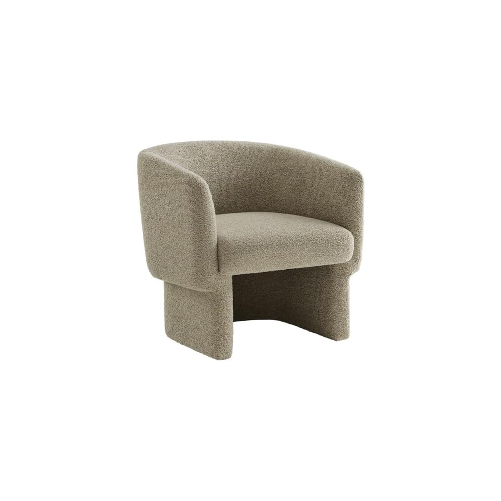Modway Muse Comfy Barrel Accent Chair in Cork