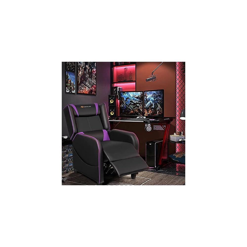 Massage Gaming Recliner Chair Single Living Room Sofa Home Theater Seat(E)
