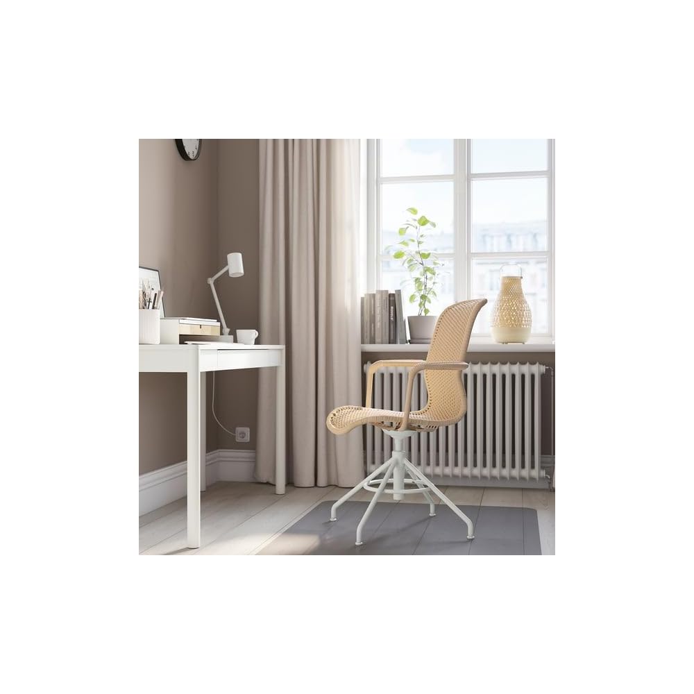 ProTuning STIGBYGEL Swivel chair with armrests, beige/white