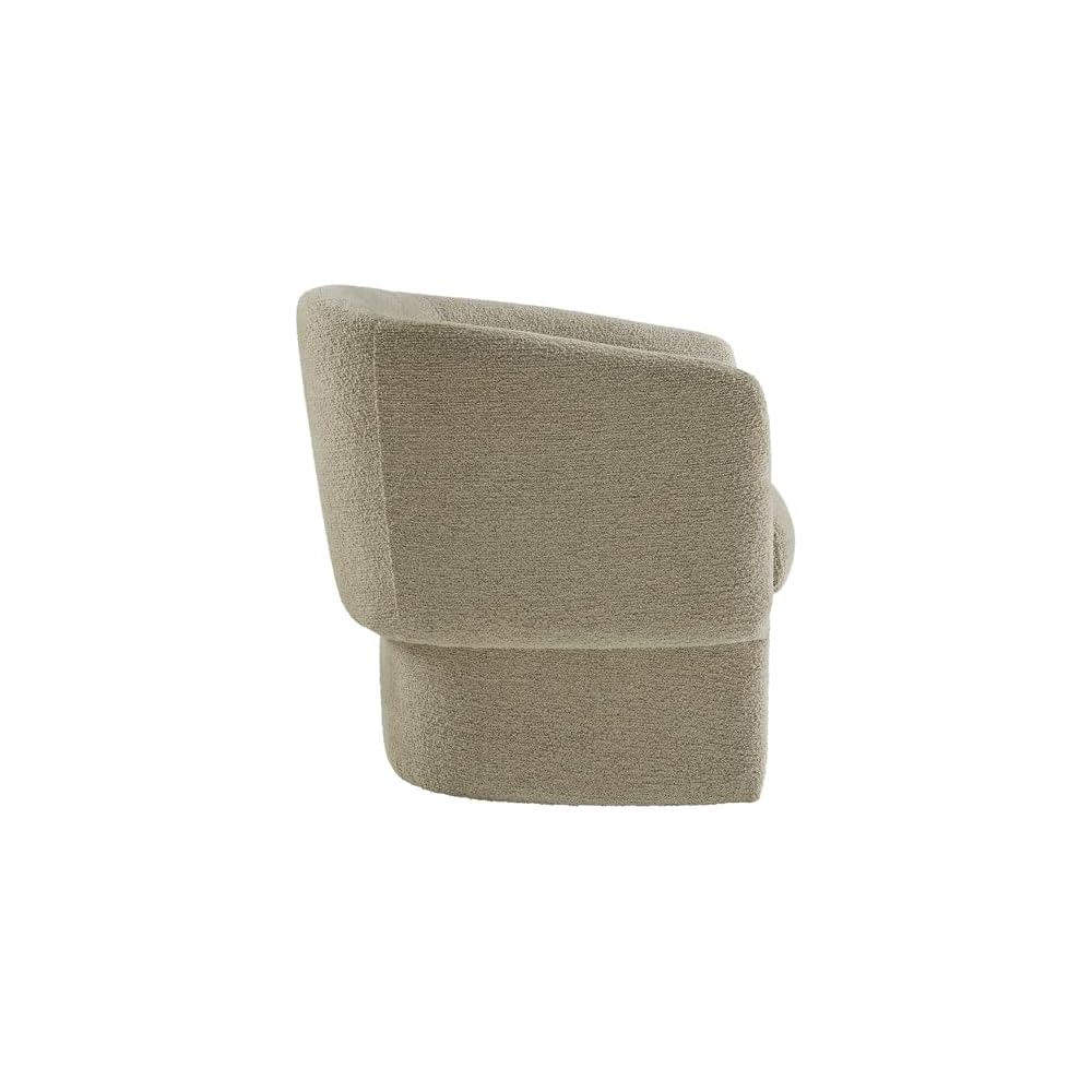 Modway Muse Comfy Barrel Accent Chair in Cork