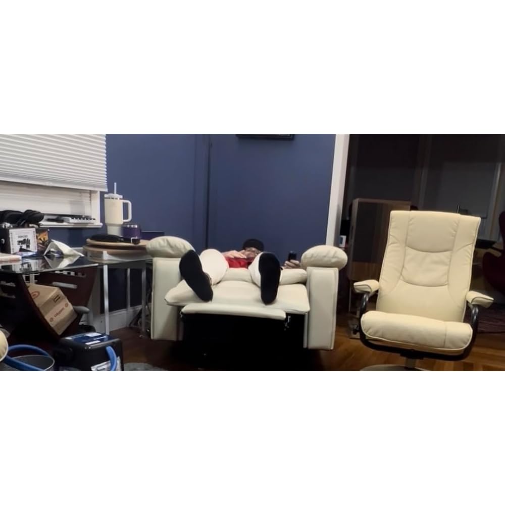 Lay Flat Recliner Lift Chair with Headrest,Infinite Positon Power Lift Recliner Chair for Elderly, Zero Gravity Leather Recliner with Extended Footrest, USB Type C, Cup Holders,Massage and Heat Brown