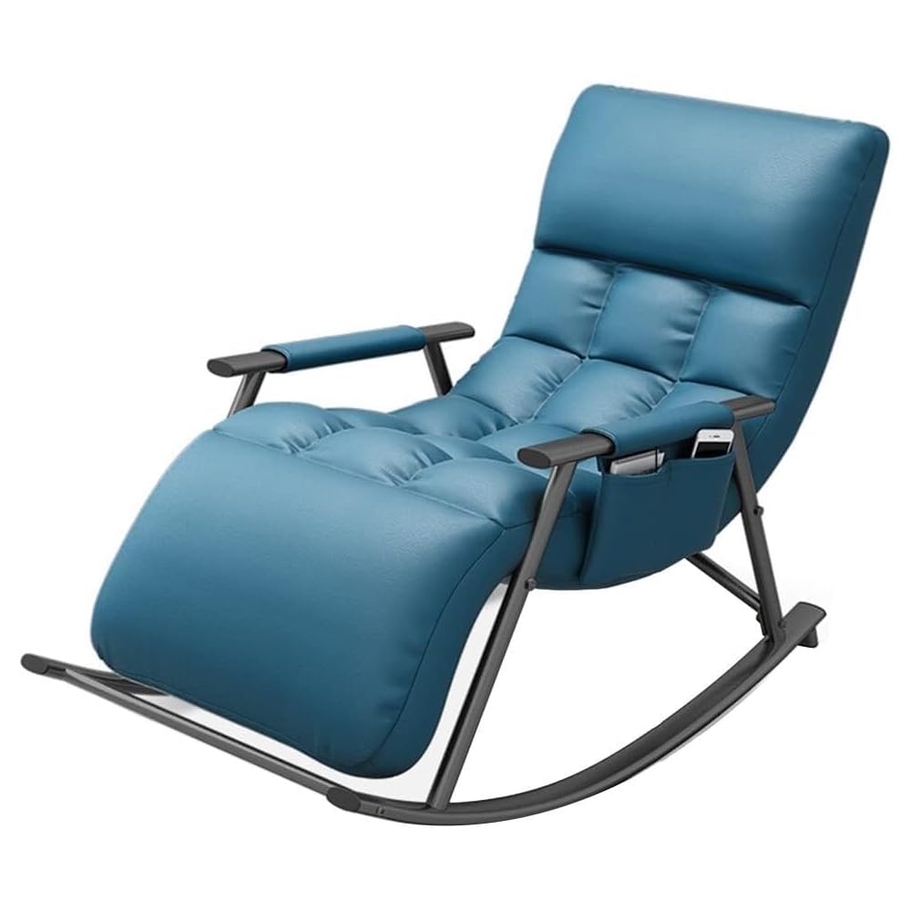 LSLYTQ Mid Century Rocking Chair Bedroom Recliner - Upholstered Padded Seat for Home Living Room, Lounge - Rocking Chair