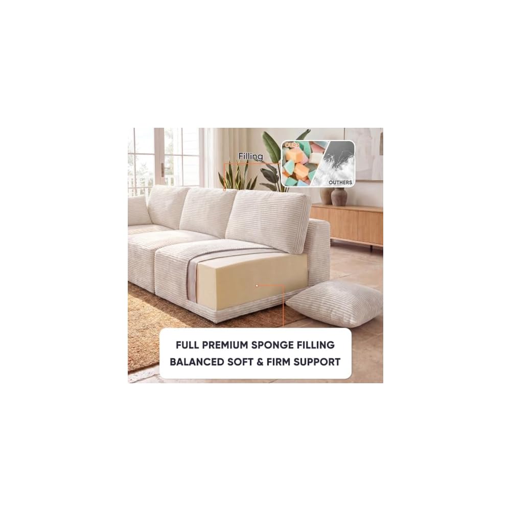 Homall Sectional Boneless Couches for Living Room