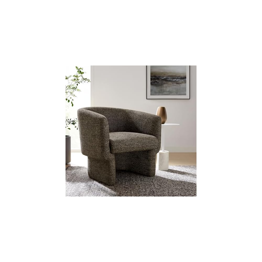 Modway Muse Comfy Barrel Accent Chair in Cork