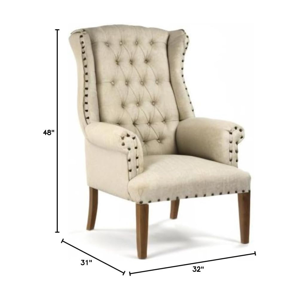 Zentique Tufted Wing Chair