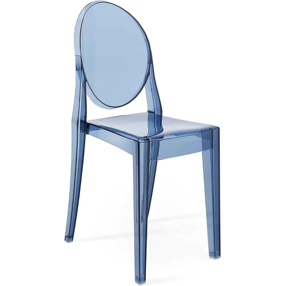 Kartell Victoria Ghost Chair, Set of 2, Dust Blue