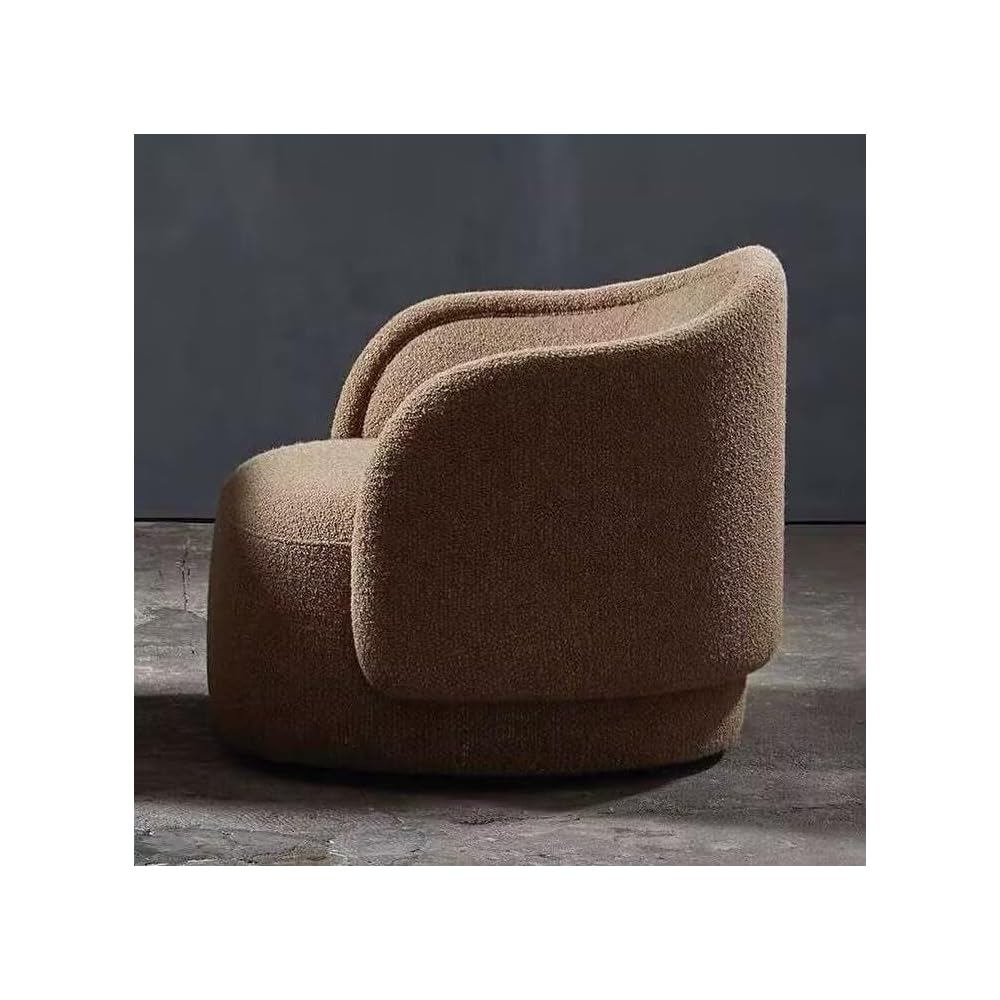 Soft Lounge Chair, Modern Brown Single Seater for Living Room & Home Office