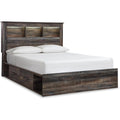 Signature Design by Ashley Queen Bookcase Bed with 4 Storage Drawers