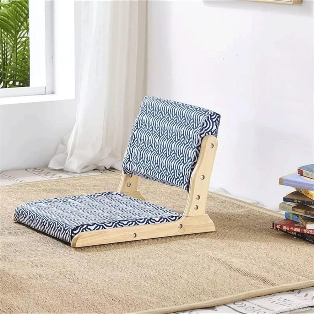 Chair Seat with Cushion Living Room Balcony Window Foldable Tatami with Back Support Floor
