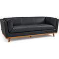 MCombo 88'' Genuine Leather Sofa, 100% Full-Grain Leather Sofa VE701