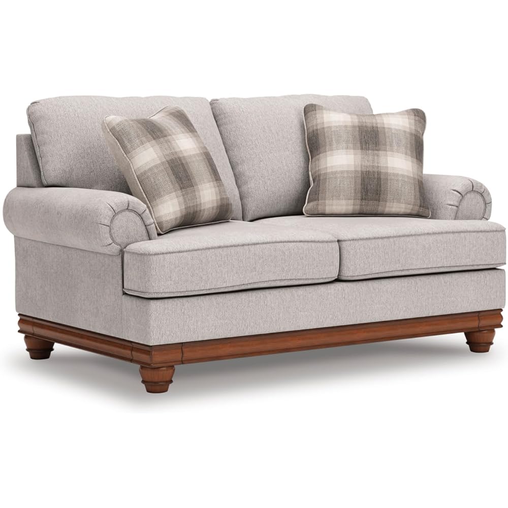 Signature Design by Ashley Meadowview 73 in Loveseat Sofa Couch, Sandstone