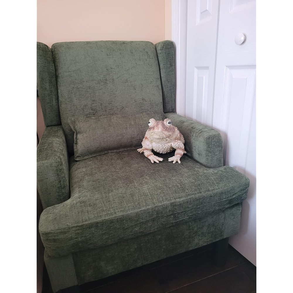 Garvee Wingback Accent Chair, Mid-Century Modern Chenille Reading Chair
