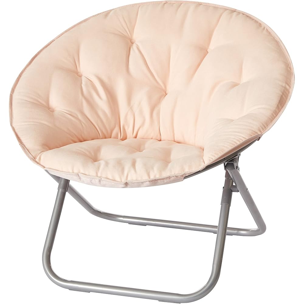 Urban Lifestyle Micromink Saucer Chair, Peach