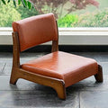 Floor Chair Tatami Chair Made of Wood, high Resilience, Foam Cushion, Solid Wood Back, Perfect for Living Room, Reading, Games, Comfortable Wooden Floor Chair
