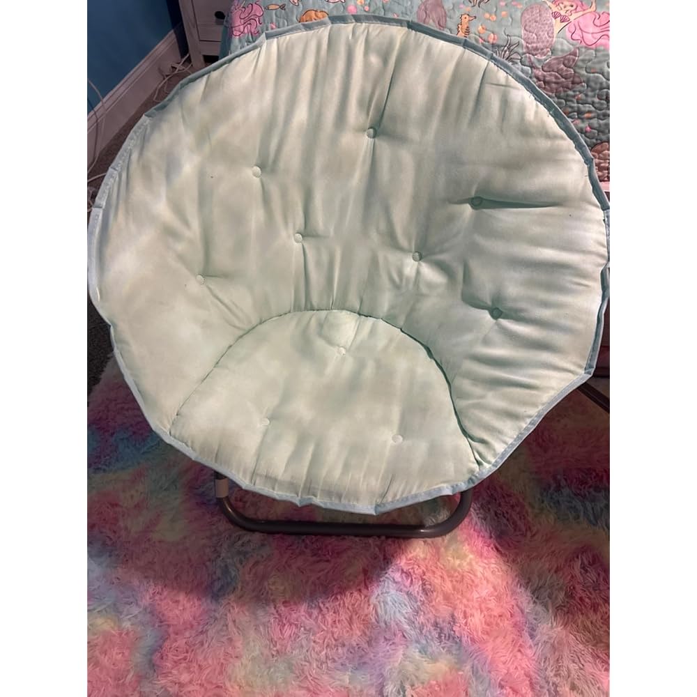 Urban Lifestyle Micromink Saucer Chair, Peach