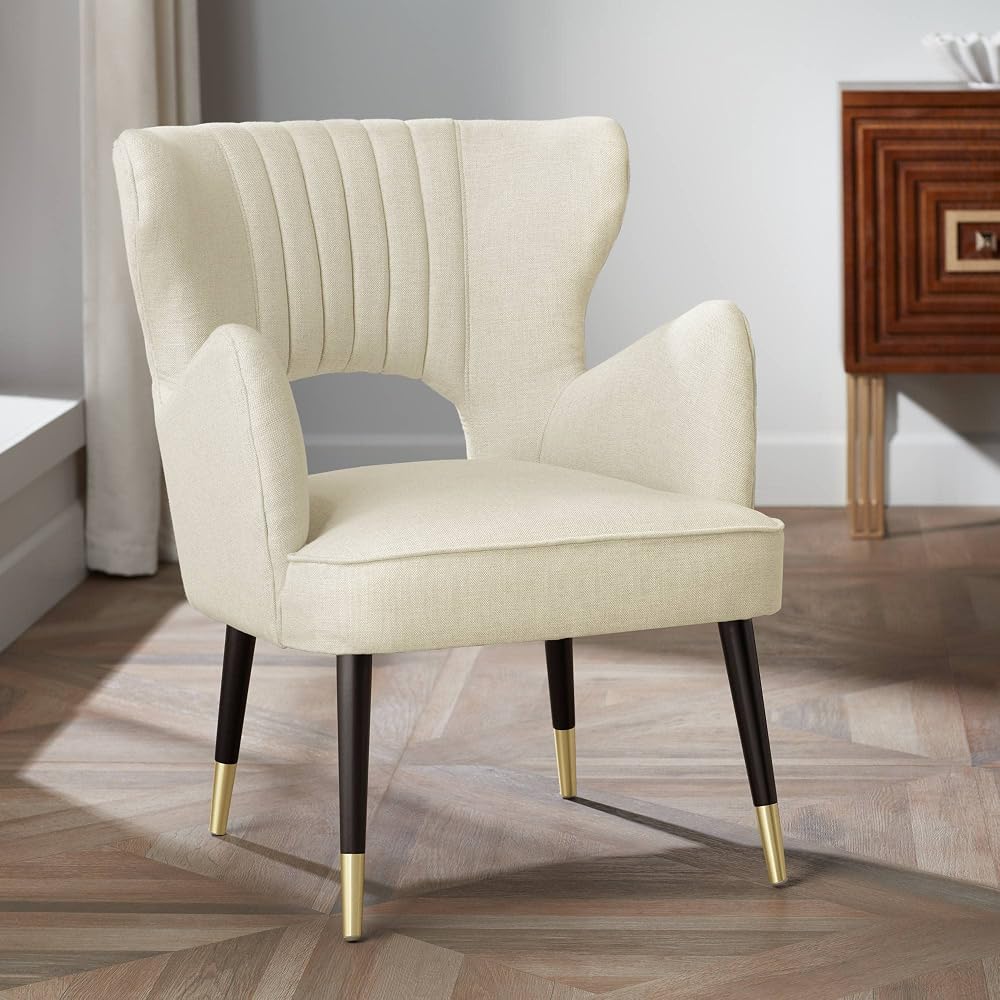 55 Downing Street Kara 26 1/4" Wide Oatmeal Fabric Modern Armchair